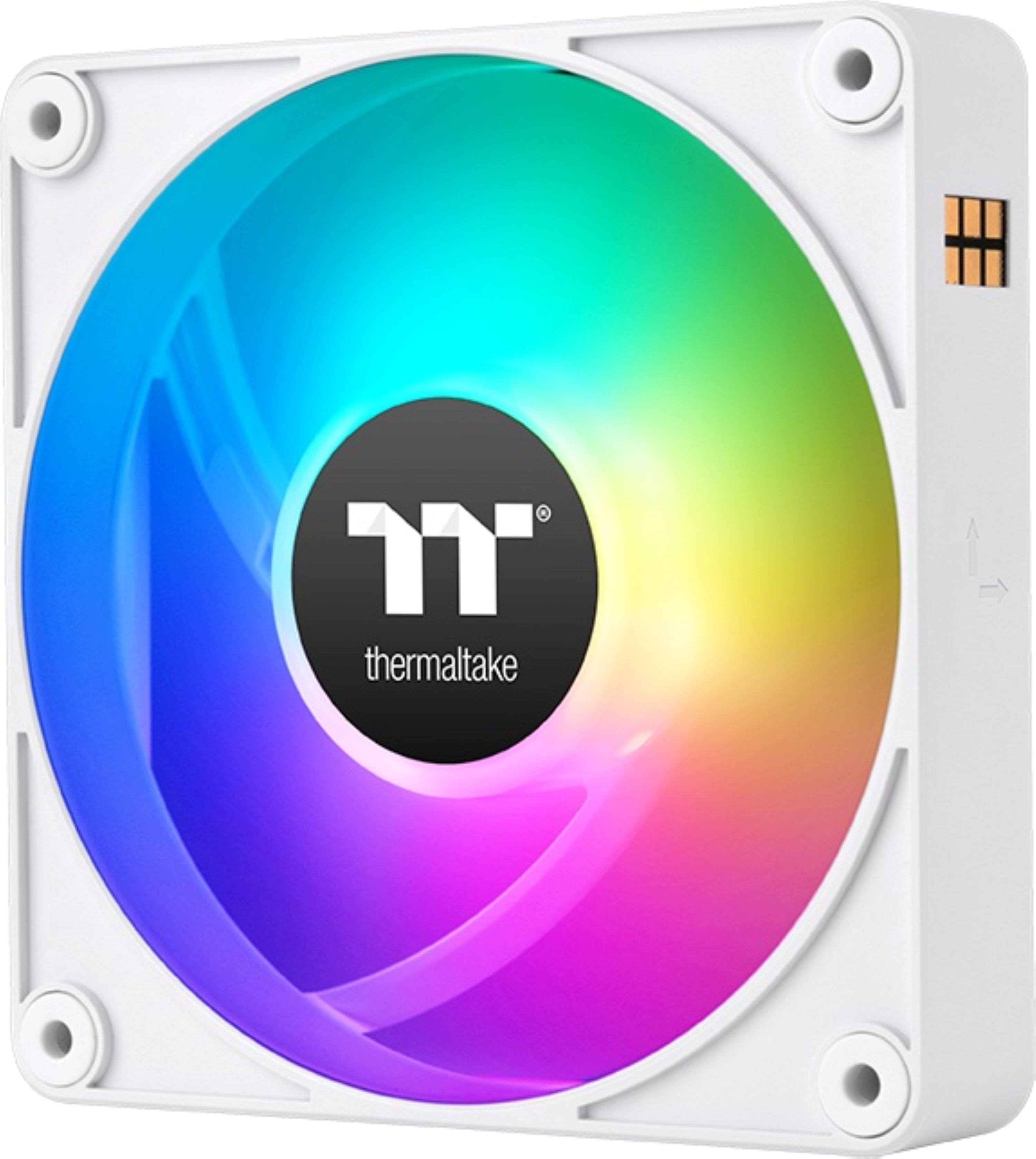 Back. Thermaltake - CT120 EX ARGB Sync 120mm Computer Case Cooling Fan (3-Pack) - White.