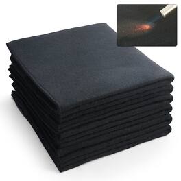 VEVOR - Carbon Felt Welding Blanket 6 Pack, 21" x 20" Flame Retardant Welding Blankets, Up To 1800°F Heat Resistant Blanket Set - Black