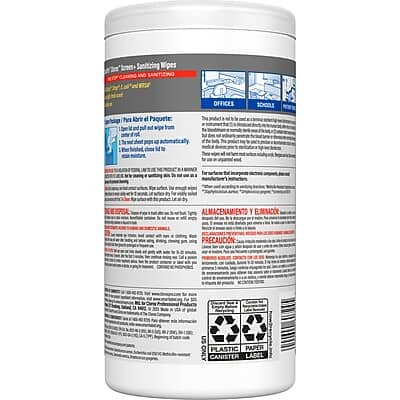 Clorox CloroxPro Screen+ Sanitizing Wipes for Electronics, Bleach