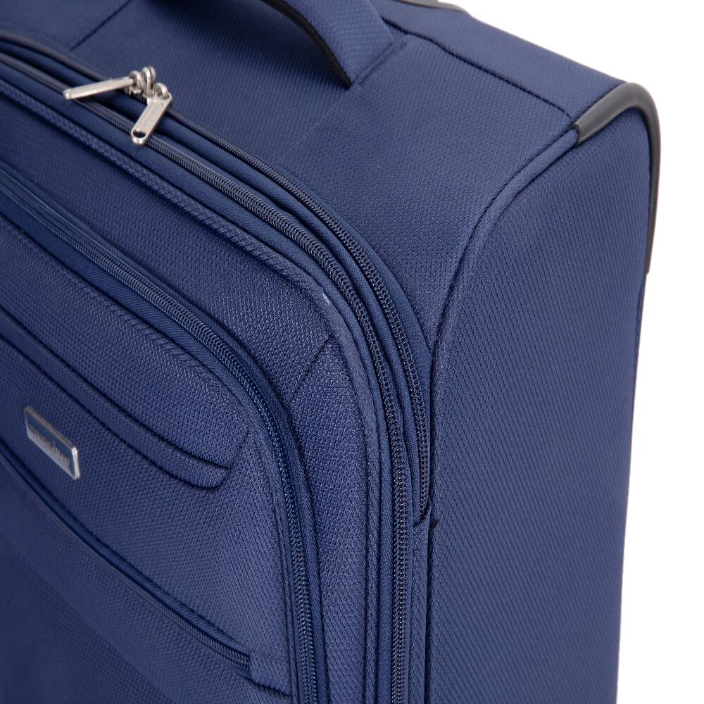 Alt View 8. Ropilly - Ropilly 5 Piece Luggage Set Softshell Suitcase with Spinner Wheels Blue - Blue.
