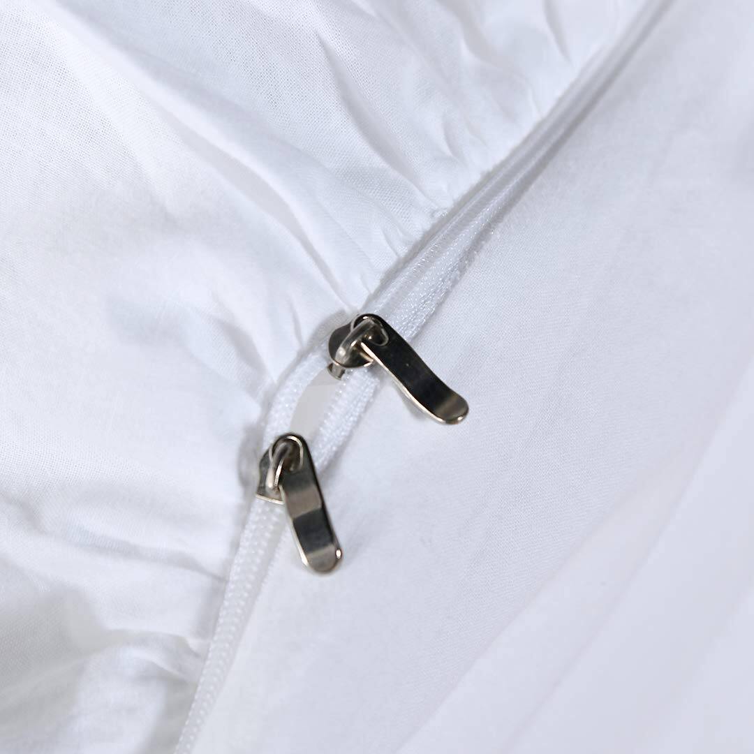 Alt View 2. Cedar Assembly - Queen House Ruffle Duvet Cover Washed Cotton Shabby Boho Chic Farmhouse Bedding Comforter 3 Pieces Quilt - White-Twin.