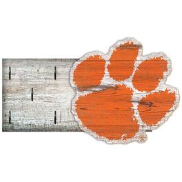 Fan Creations - Clemson Tigers 6" x 12" Mounted Key Holder - Multicolor