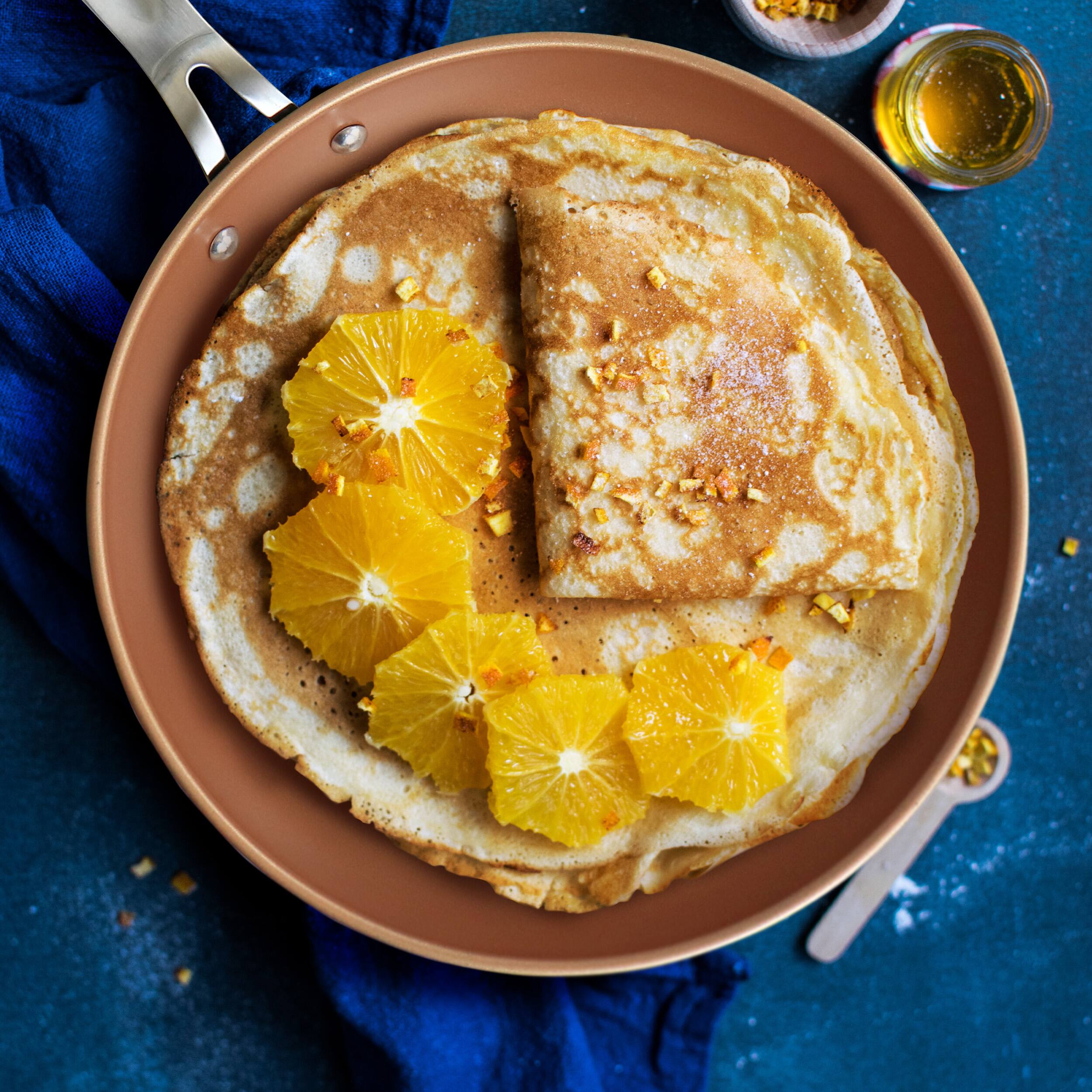 Alt View 6. Gibson - Gibson Home Chestnut 2 Piece Nonstick Carbon Steel Frying Pan Set in Copper - Copper.