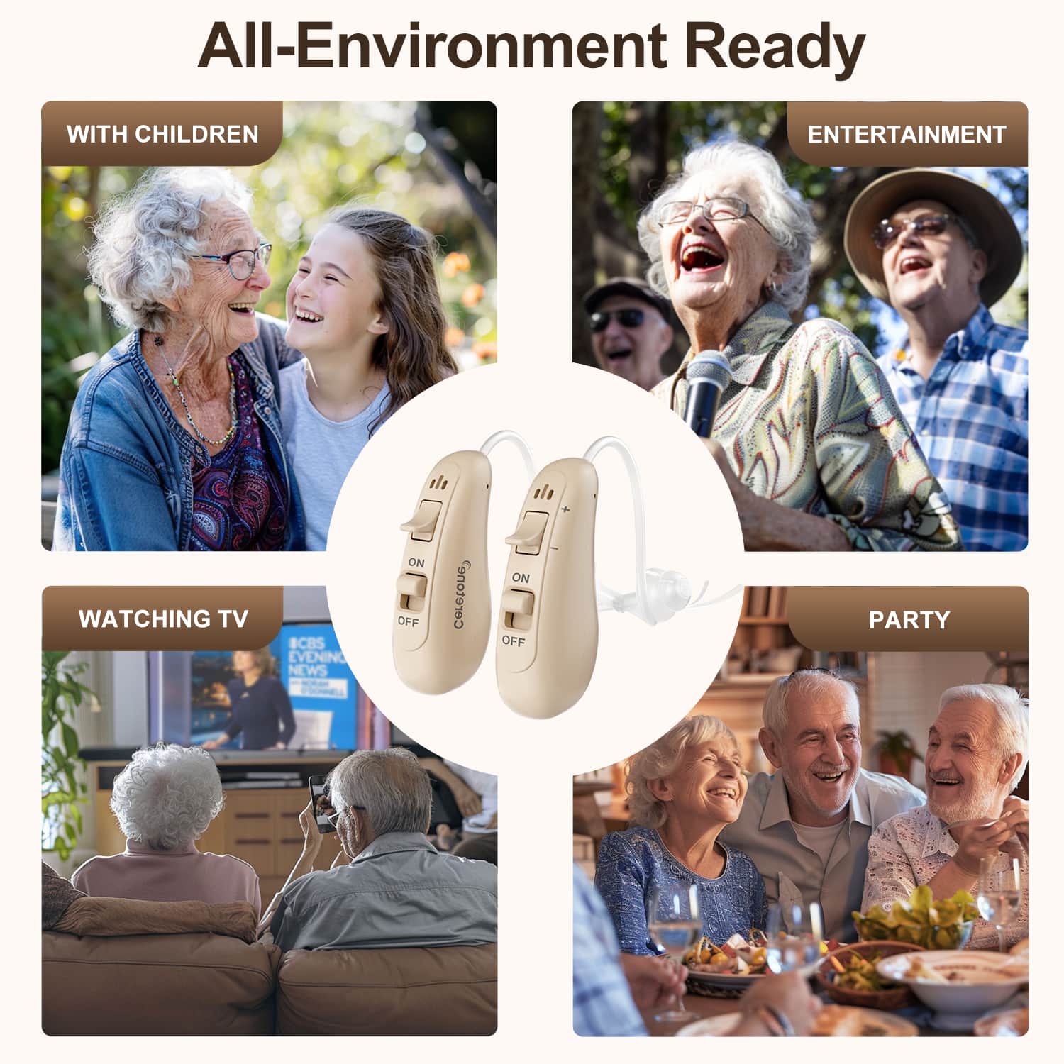 All-Environment Ready
WITH CHILDREN
ENTERTAINMENT
WATCHING TV
PARTY
CBS EVENING NEWS