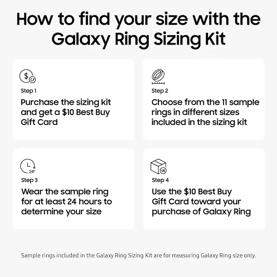 Samsung Galaxy Ring – Size Before You Buy – Size 13 Titanium Black ...