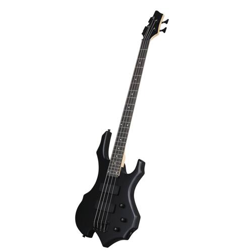 Angle. Winado - Electric Bass Guitar Full Size Flame Design Bass Set, Portable Bass Bag, Superior Amp Wire, Adjustable Guitar Strap.