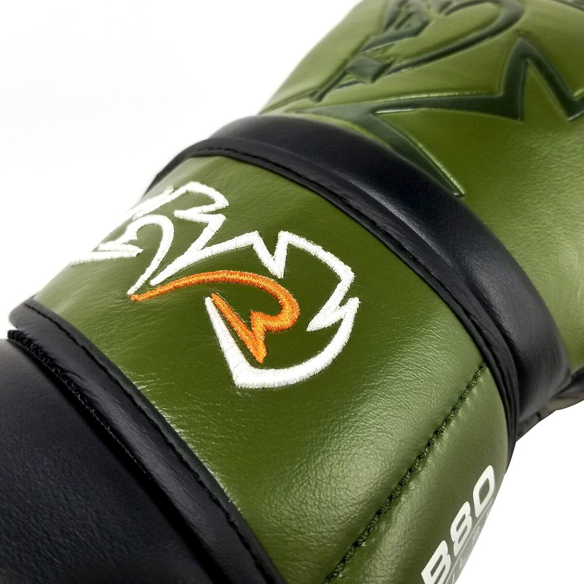 Alt View 2. RIVAL - Rival Boxing RB80 Impulse Hook and Loop Bag Gloves - Khaki Green.