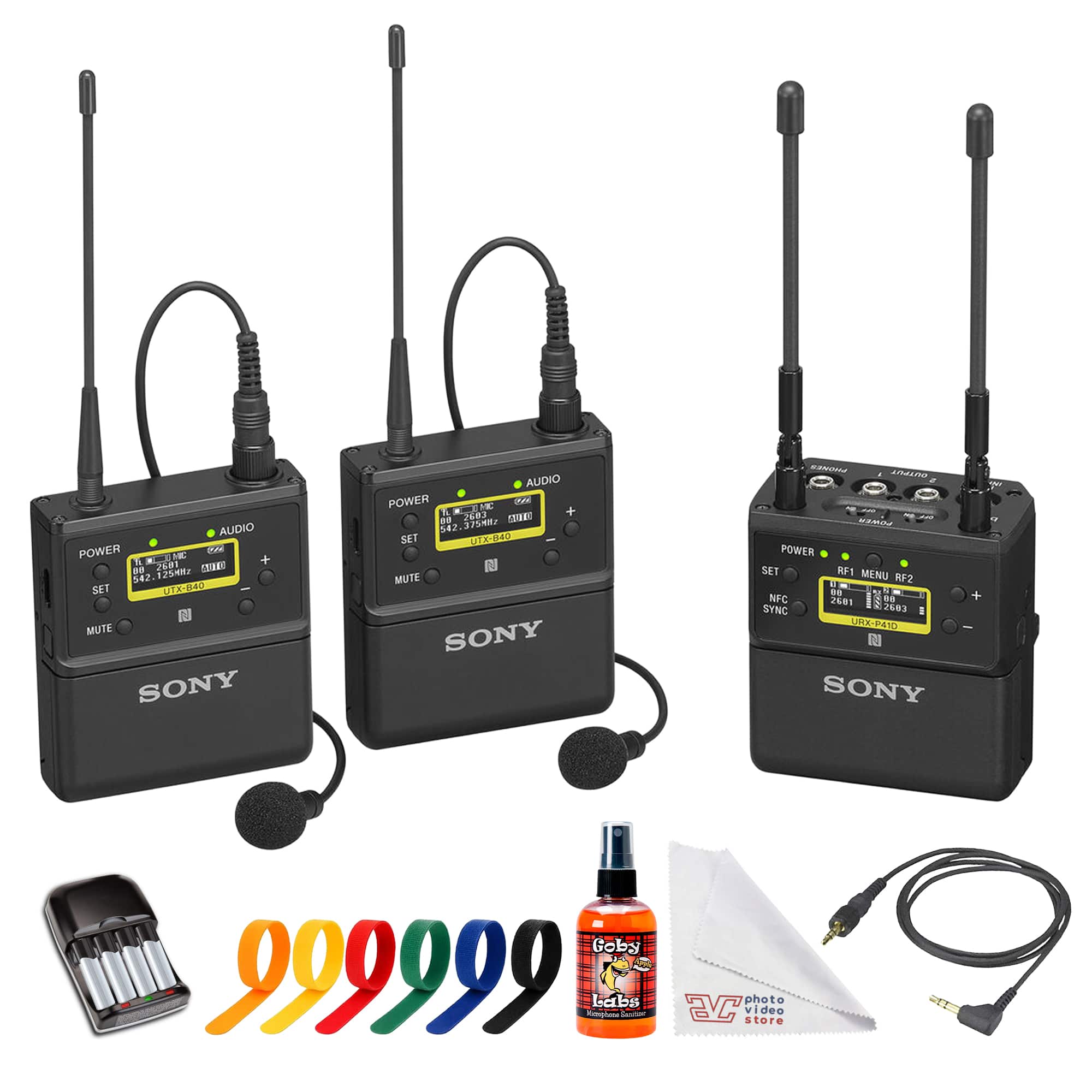 Sony - UWP-D27 2-Person Wireless Omni Lavalier Microphone System (UC25: 536–608 MHz) + More - Black price history on PriceWatchPro
