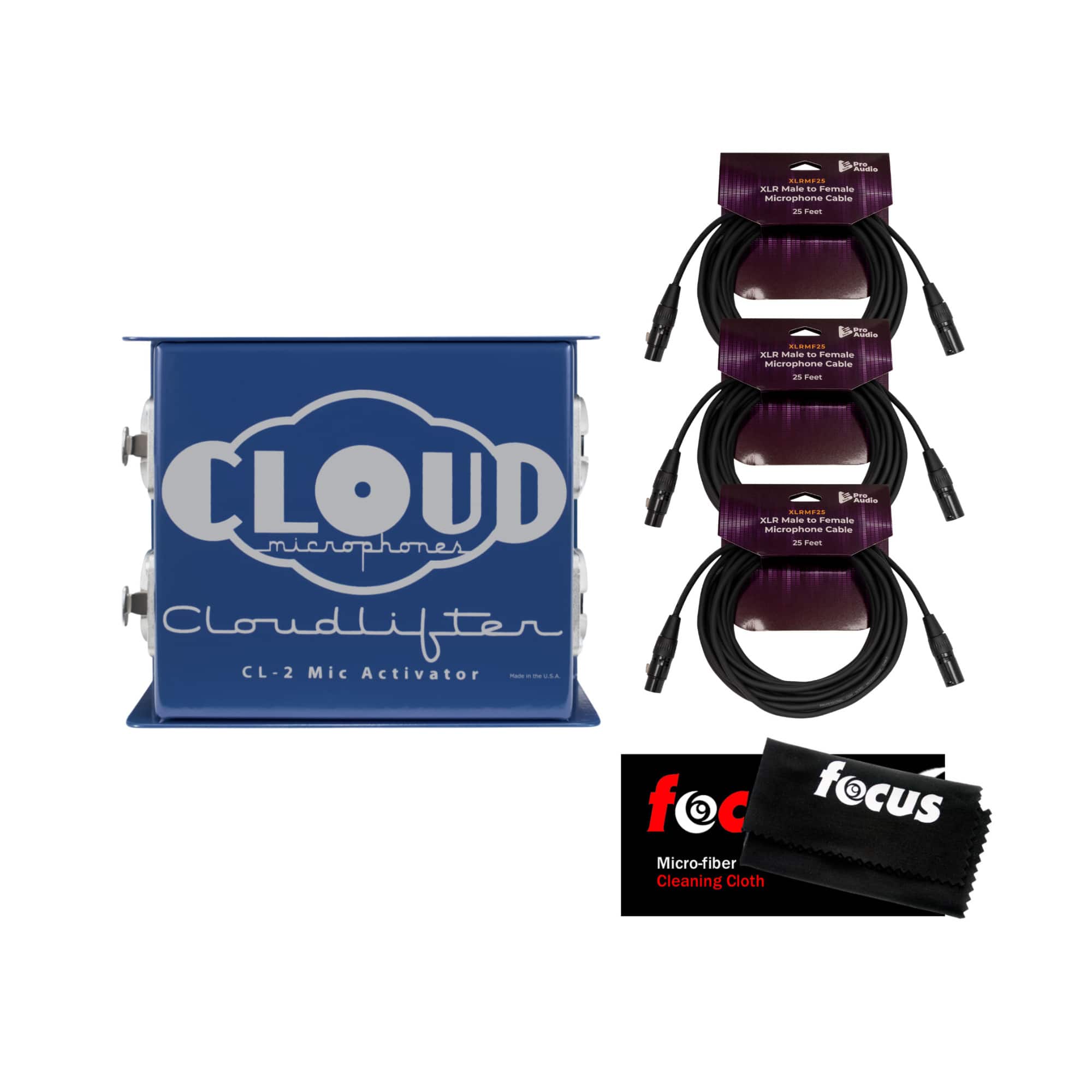 Cloud Microphones - Cloudlifter CL-2 Dual-Channel Mic Activator Bundle