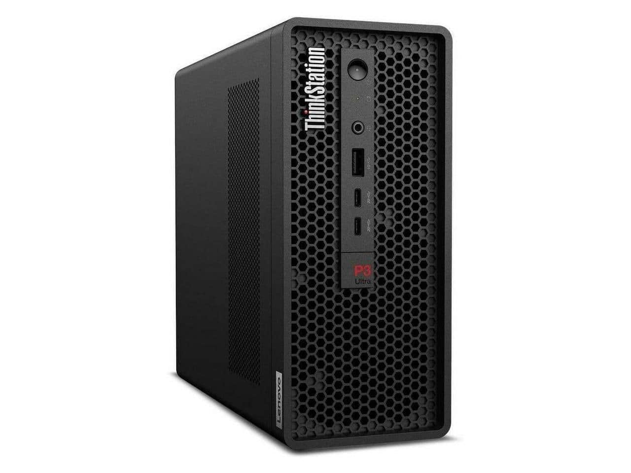 Lenovo - ThinkStation P3 Ultra Gen 2 30J50033US Workstation, Intel Core Ultra 9 285 vPro, 32GB, 1TB SSD, Small Form Factor - Black