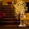 Front. Oumilen - 6FT Lighted Birch Tree with Warm White LED Lights for Indoor Outdoor Christmas, Wedding, Party and Home Decor.