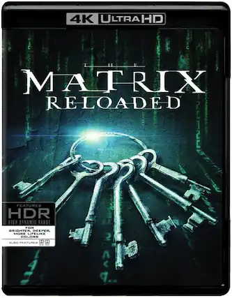 Front. The Matrix Reloaded - 4K Blu-Ray.