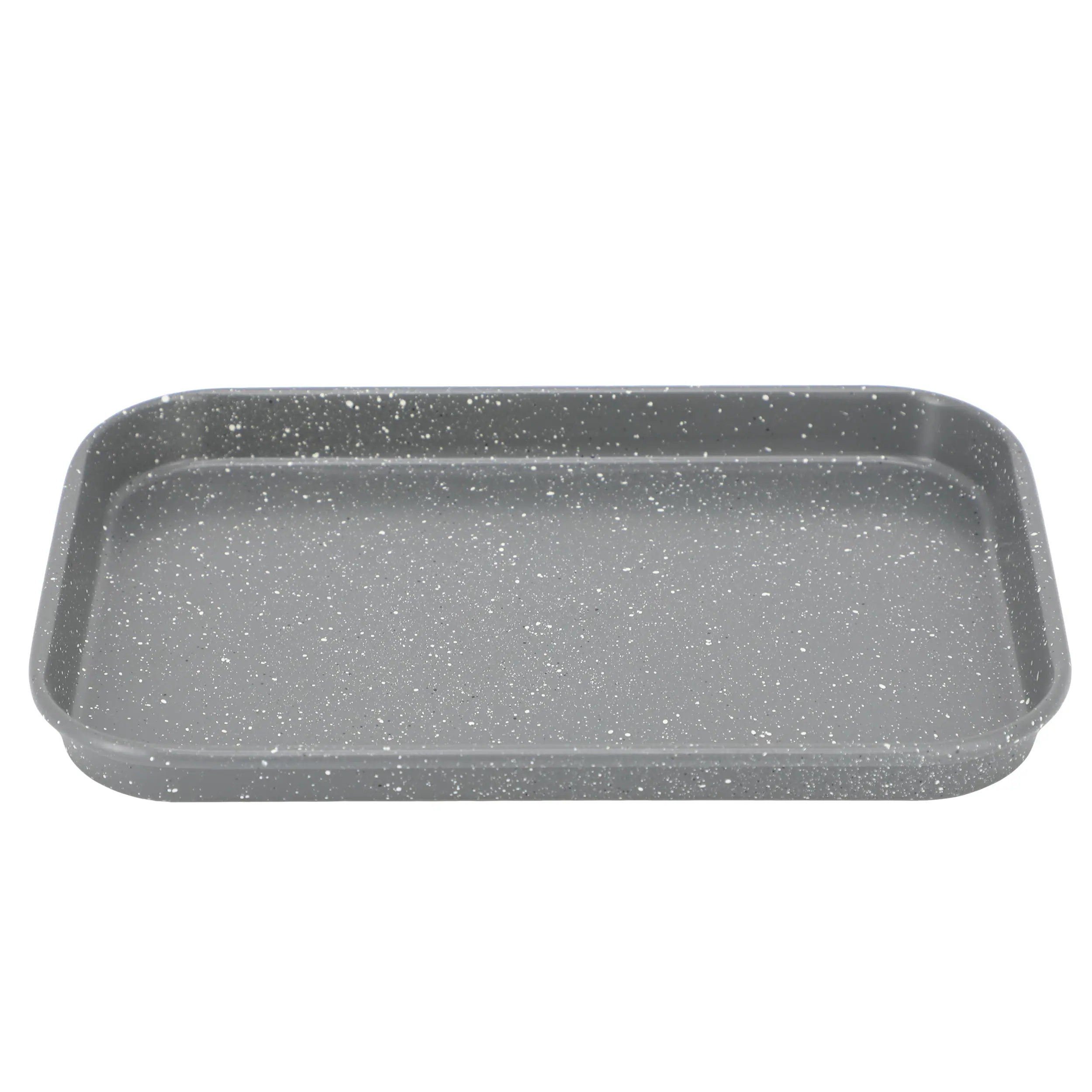 Alt View 3. Oster - Oster Greystone 4 Piece Nonstick Carbon Steel Toaster Oven Bakeware Set in Speckled Grey - Speckled Gray.