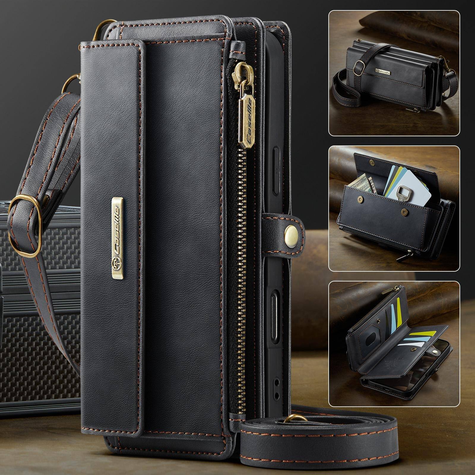 UUCOVER For Apple iPhone 18 Pro Max Crossbody Zipper Wallet Folio