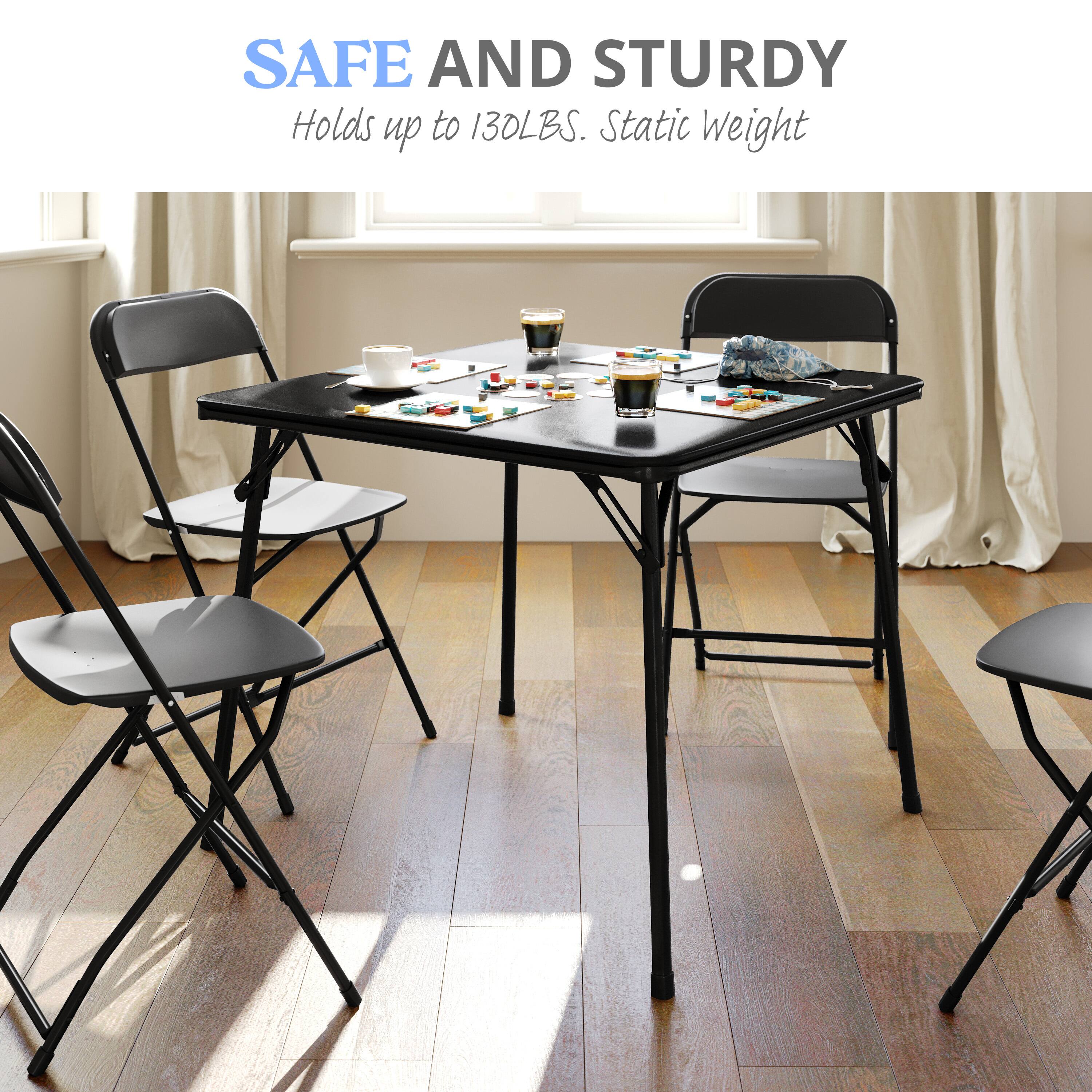 SAFE AND STURDY  
Holds up to 130LBS. Static Weight