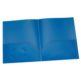 Oxford - Poly Two Pocket Portfolio, Blue, Pack of 25