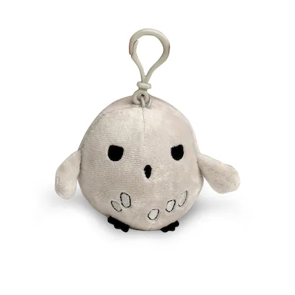 Front. Harry Potter - Harry Potter 4 Inch Plush Chibi Keychain | Hedwig - White.