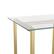 Alt View 20. Martha Stewart - Eli Tempered Glass Top Office Desk - Clear Top/Polished Brass Frame.