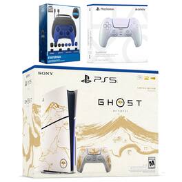 PlayStation 5 Ghost of Yotei Disc Bundle + Extra Controller, Accessory Kit - PlayStation 5