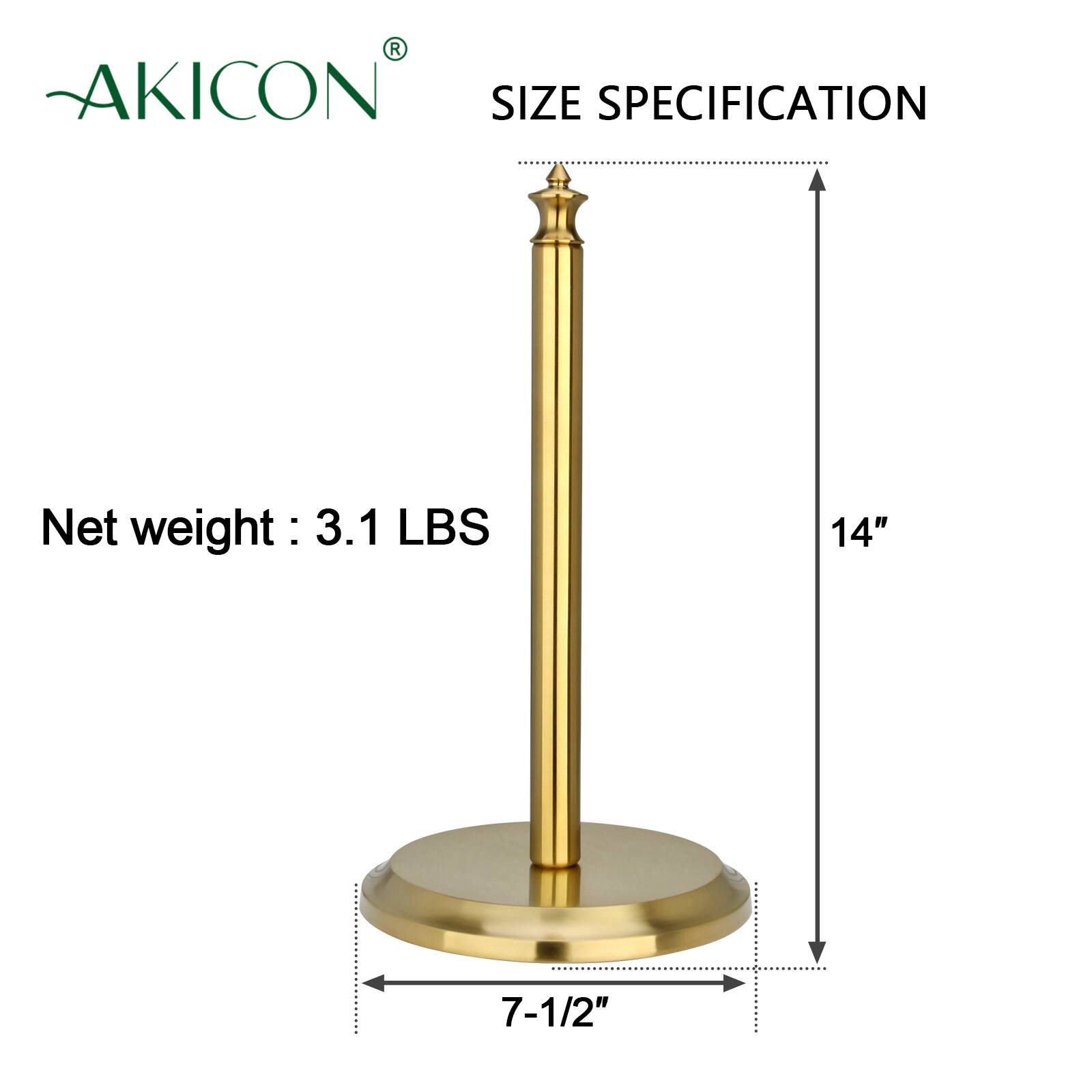 AKICON  
SIZE SPECIFICATION  
Net weight: 3.1 LBS  
14"  
7-1/2"
