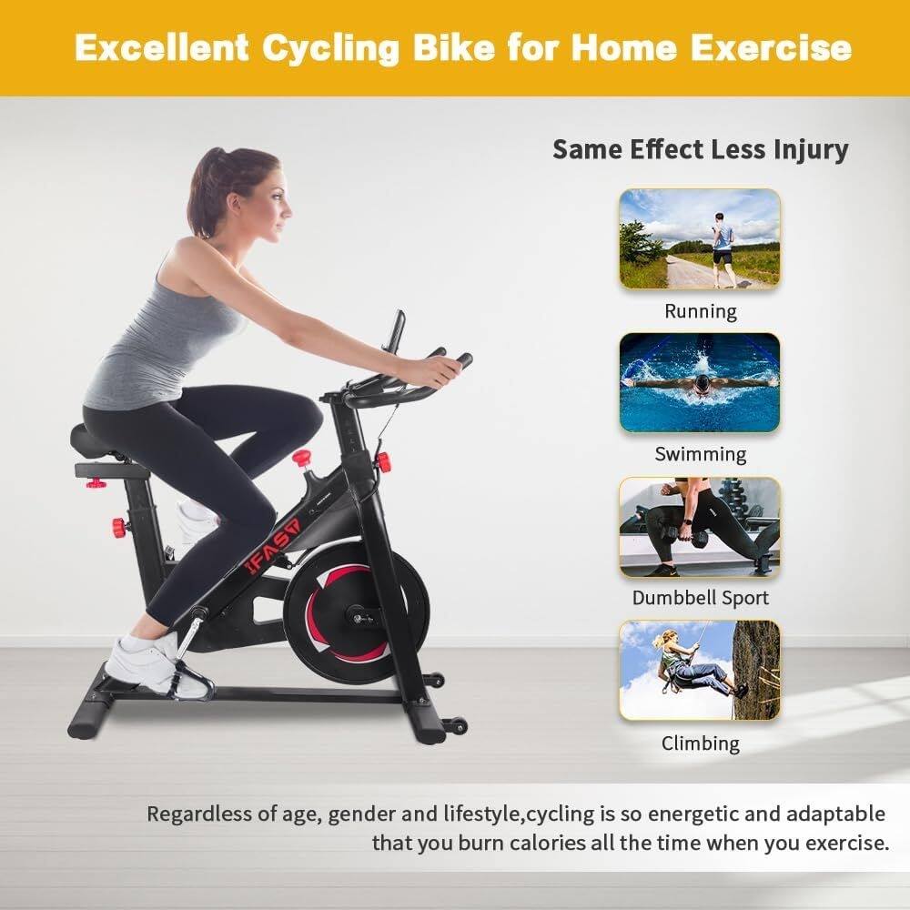 Excellent Cycling Bike for Home Exercise

Same Effect Less Injury

Running  
Swimming  
Dumbbell Sport  
Climbing  

Regardless of age, gender and lifestyle, cycling is so energetic and adaptable that you burn calories all the time when you exercise.