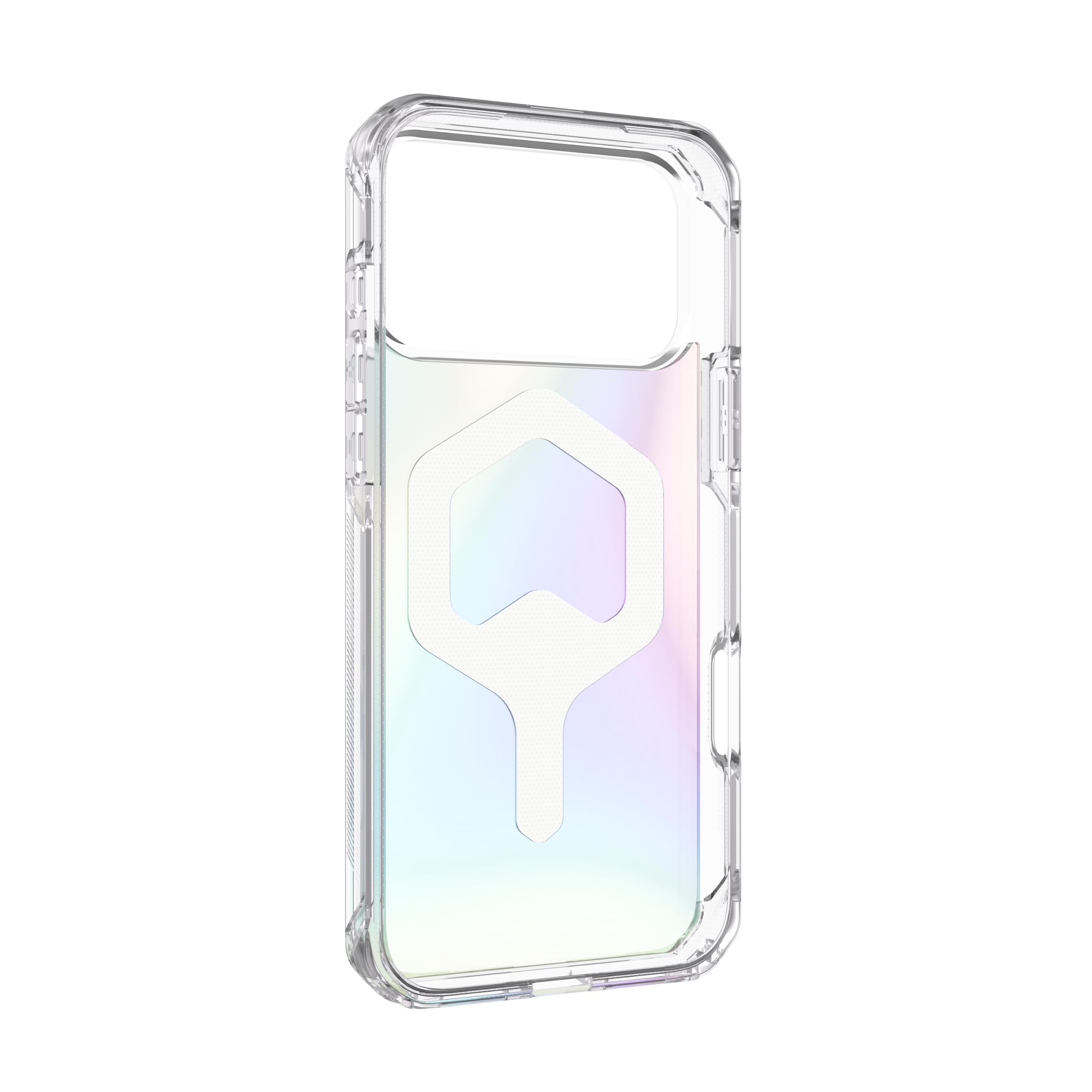 Alt View 5. UAG - iPhone 18 Pro Max Case/iPhone 17 Pro Max Case with MagSafe, Translucent Rainbow Gradient, Anti-Yellowing, Plyo - Iridiscent.