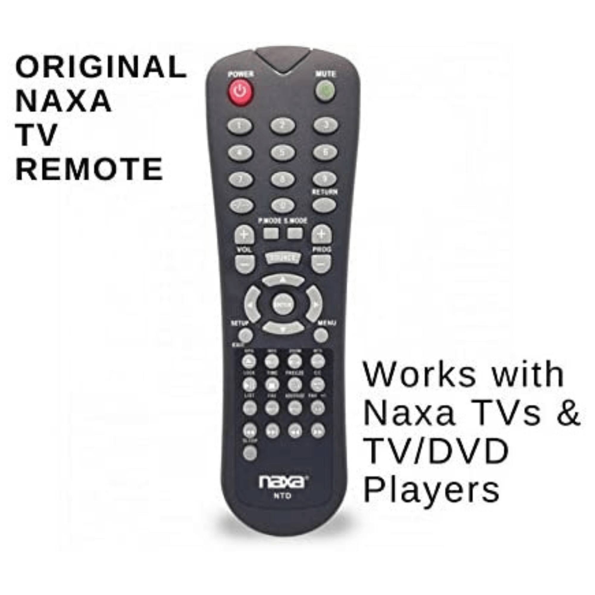 ORIGINAL NAXA TV REMOTE

Works with Naxa TVs & TV/DVD Players