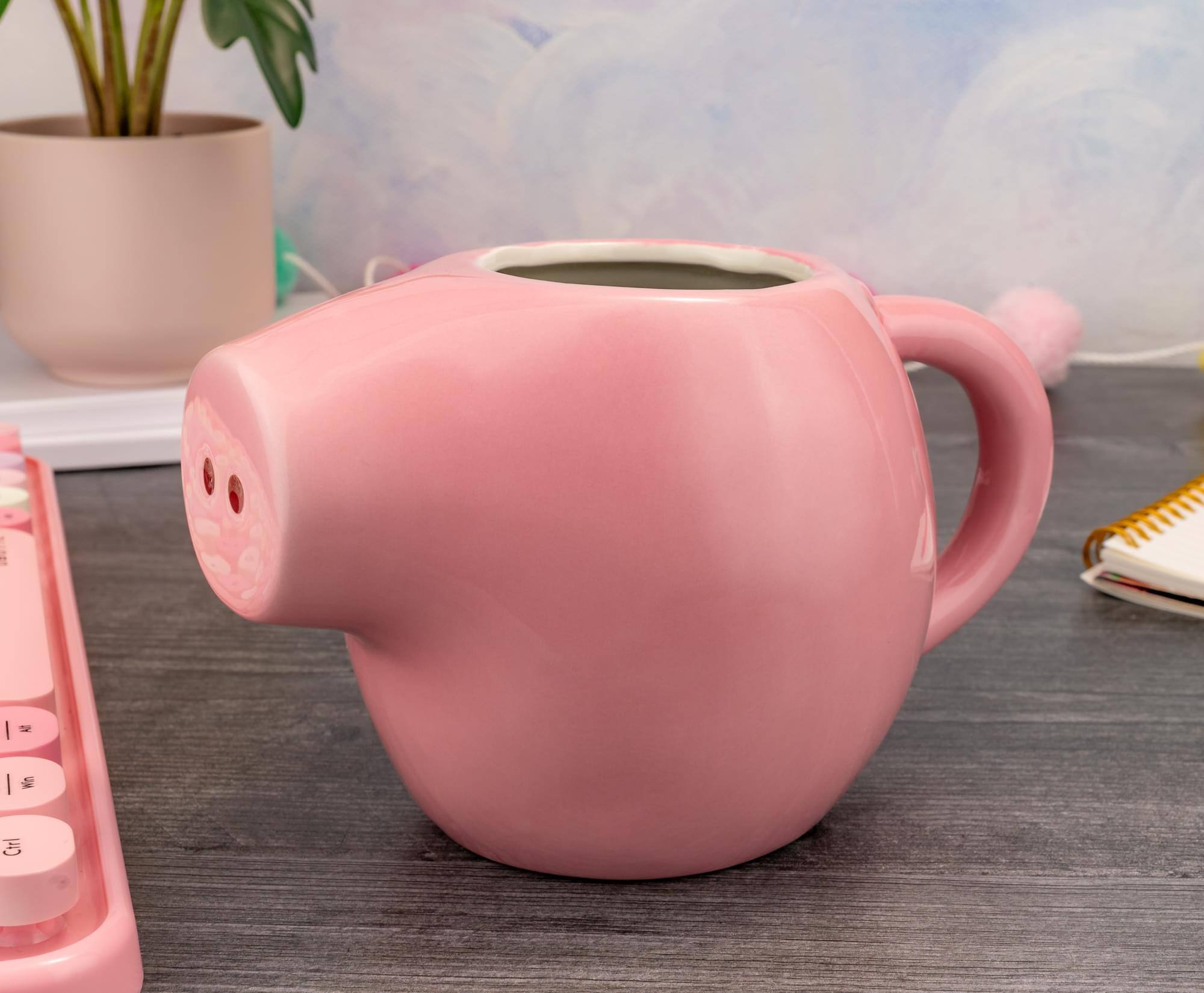 Alt View 4. Silver Buffalo - Peppa Pig Sculpted Ceramic Mug | Holds 20 Ounces - Pink.