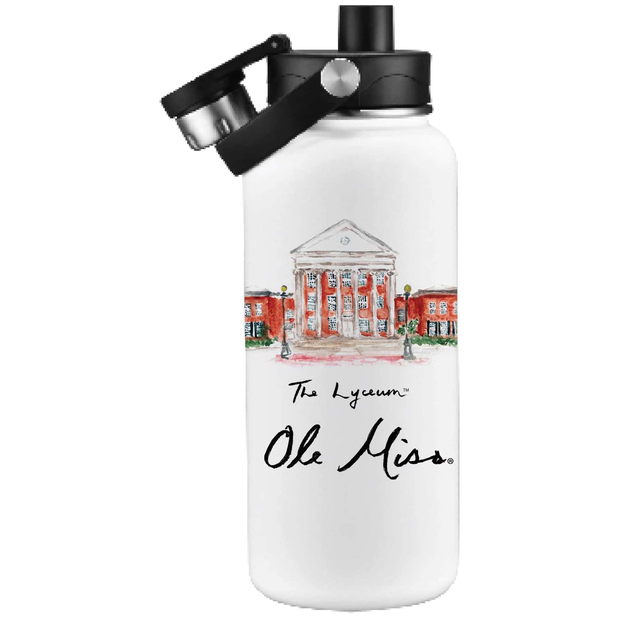 Indigo Falls - Ole Miss Rebels Laura Wilcox Watercolors 34oz. Water Bottle - Multicolor