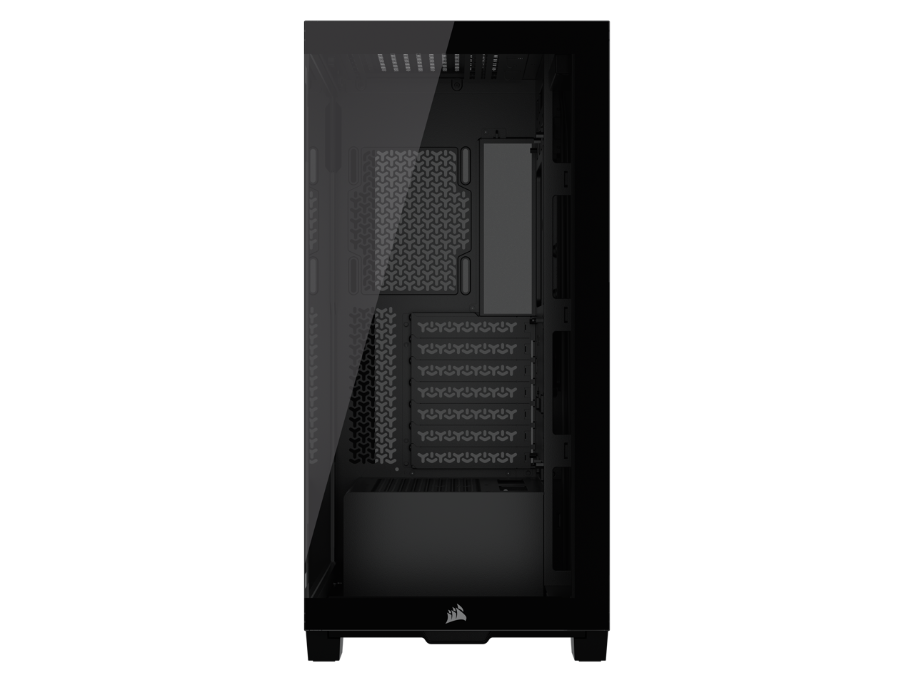 Alt View 9. CORSAIR - Corsair 3500X Mid-Tower PC Case - Mid-tower - Black - Tempered Glass - Mini ITX, Micro ATX, ATX, EATX Motherboard - Black.