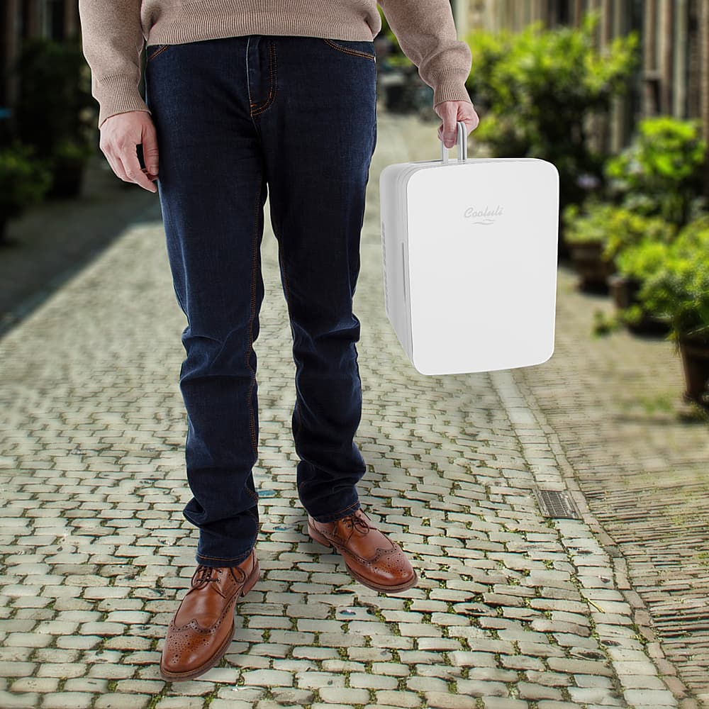 Alt View Zoom 14. Cooluli - Infinity 0.4 Cu. Ft. Mini Fridge - White.