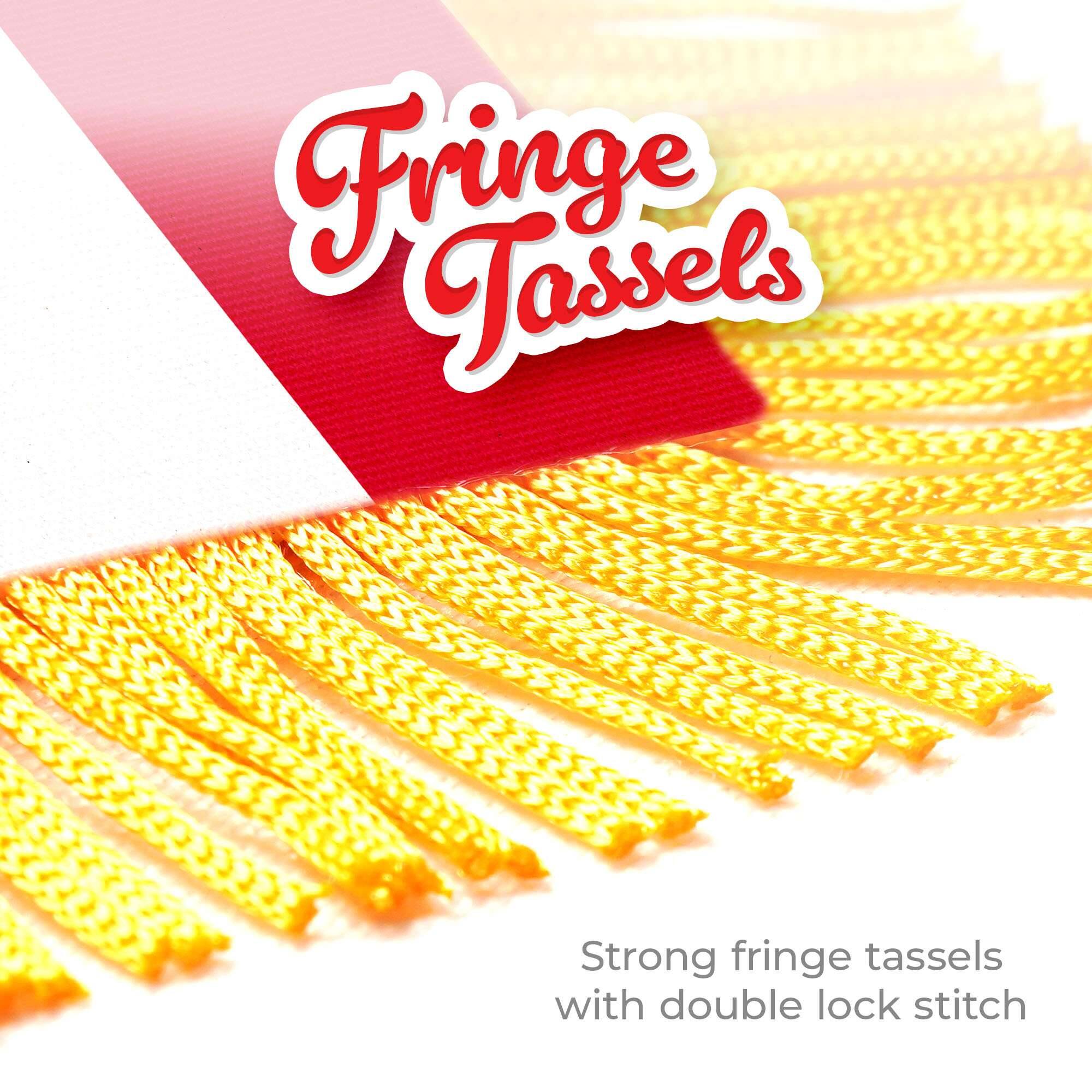 Fringe Tassels

Strong fringe tassels with double lock stitch