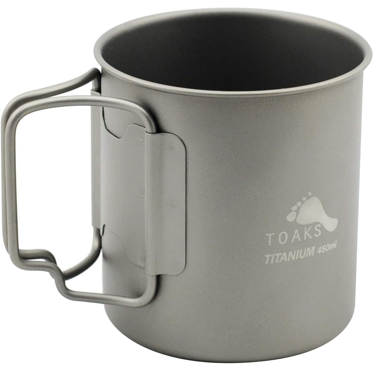 TOAKS - Titanium Lightweight 450ml Double Wall Cup CUP-450-DW - Outdoor Camping - Gray