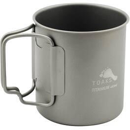 TOAKS - Titanium Lightweight 450ml Double Wall Cup CUP-450-DW - Outdoor Camping - Gray