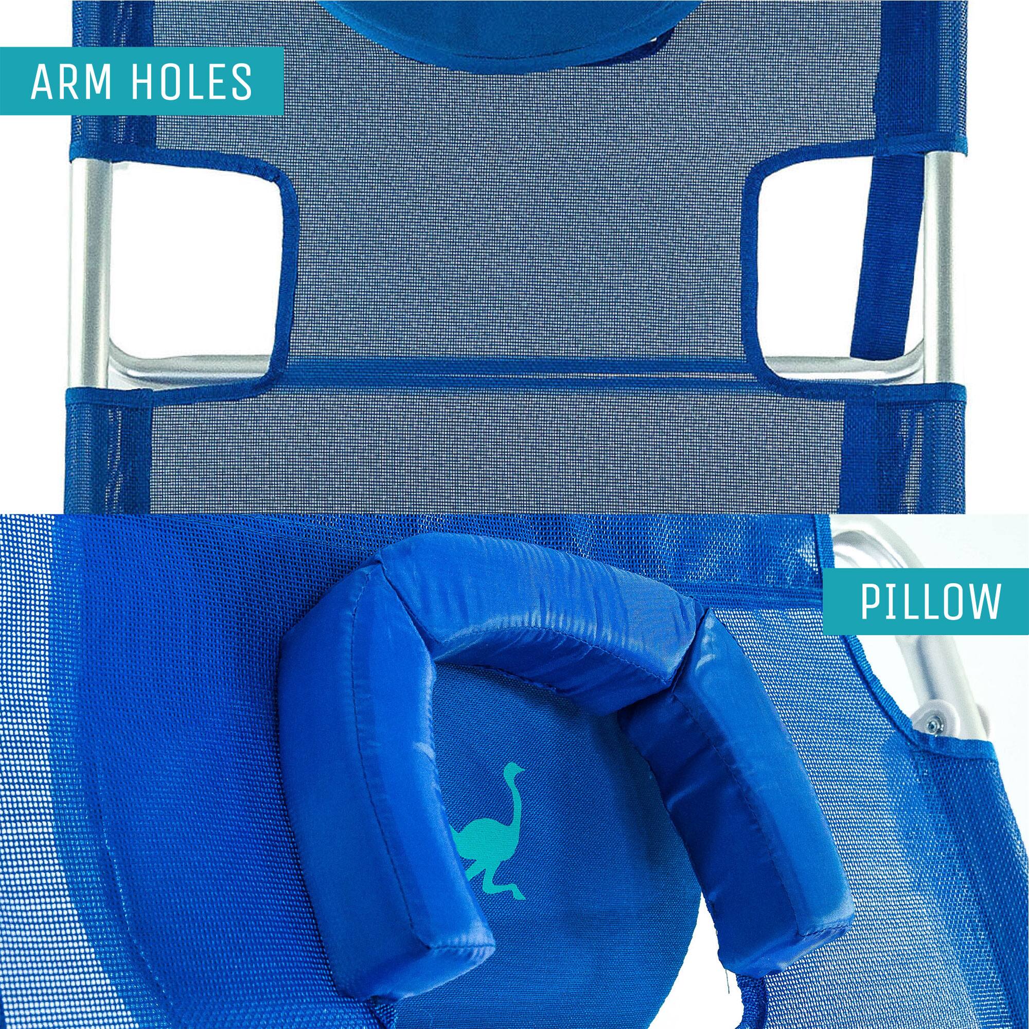 ARM HOLES  
PILLOW