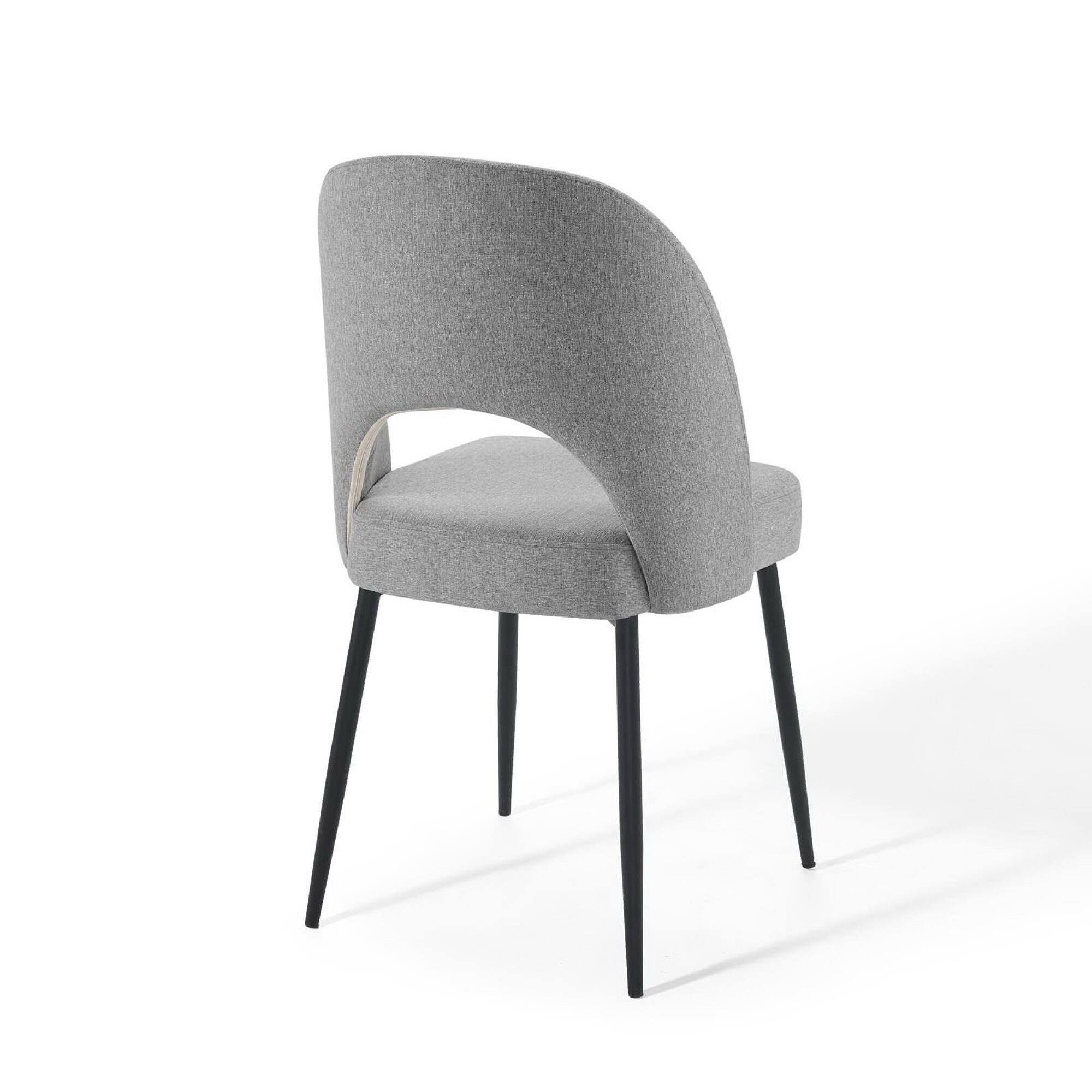 Back. Modway - Rouse Upholstered Fabric Dining Side Chair by Modway - Gray.