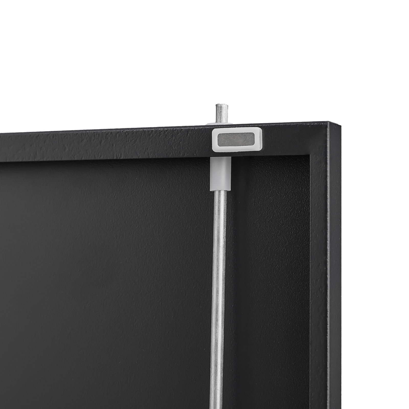 Back. Spaco - Storage Locker, Metal File Organizer Cabinet with Door Locks and Adjustable Shelves, Ideal for Home Office School Garage - White.