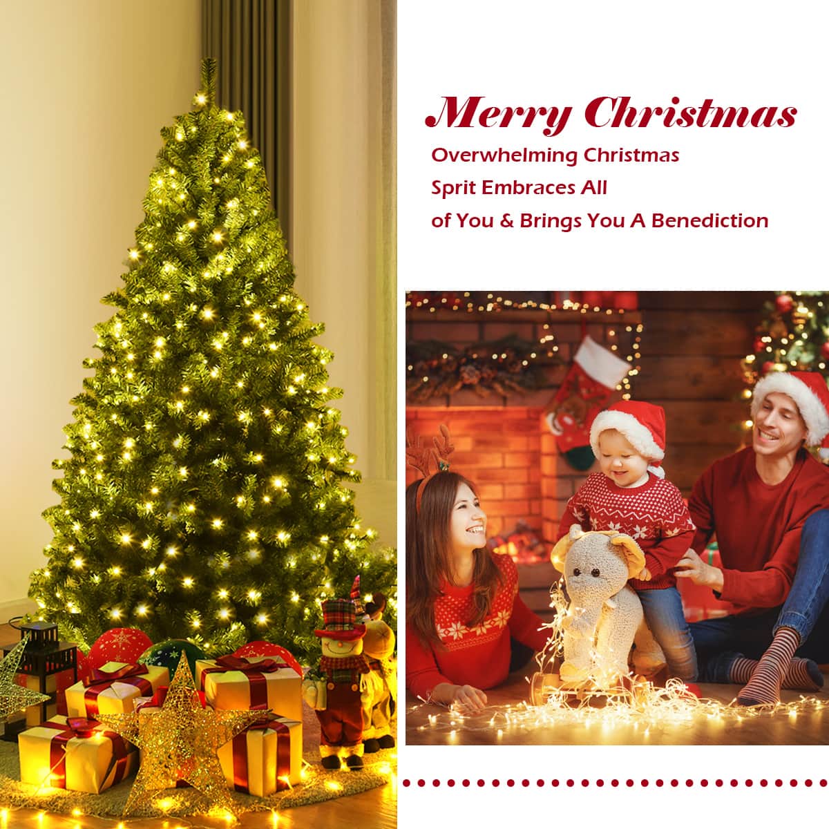 Merry Christmas Overwhelming Christmas Spirit Embraces All of You & Brings You A Benediction