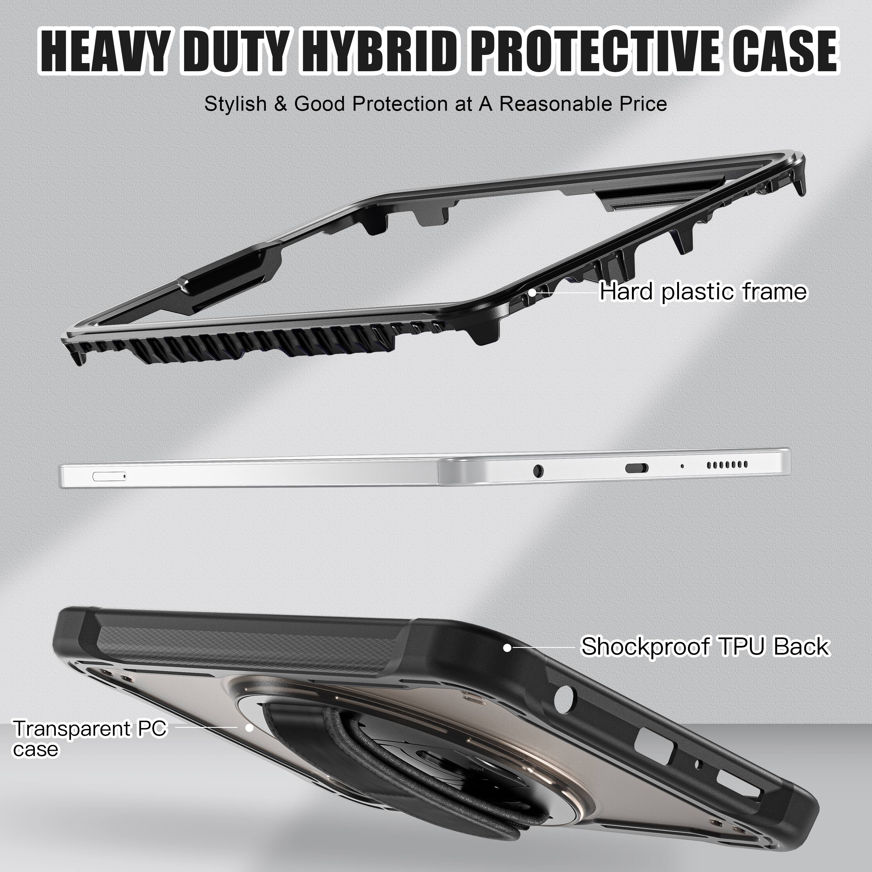 HEAVY DUTY HYBRID PROTECTIVE CASE  
Stylish & Good Protection at A Reasonable Price  

Hard plastic frame  
Shockproof TPU Back  
Transparent PC case