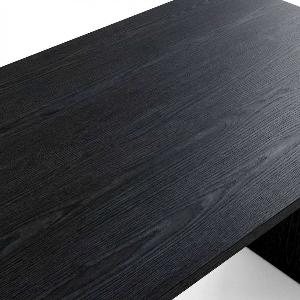 Alt View 1. FurniFact - 5-Drawer Computer Desk with Storage for Home Office or Workspace - Black.