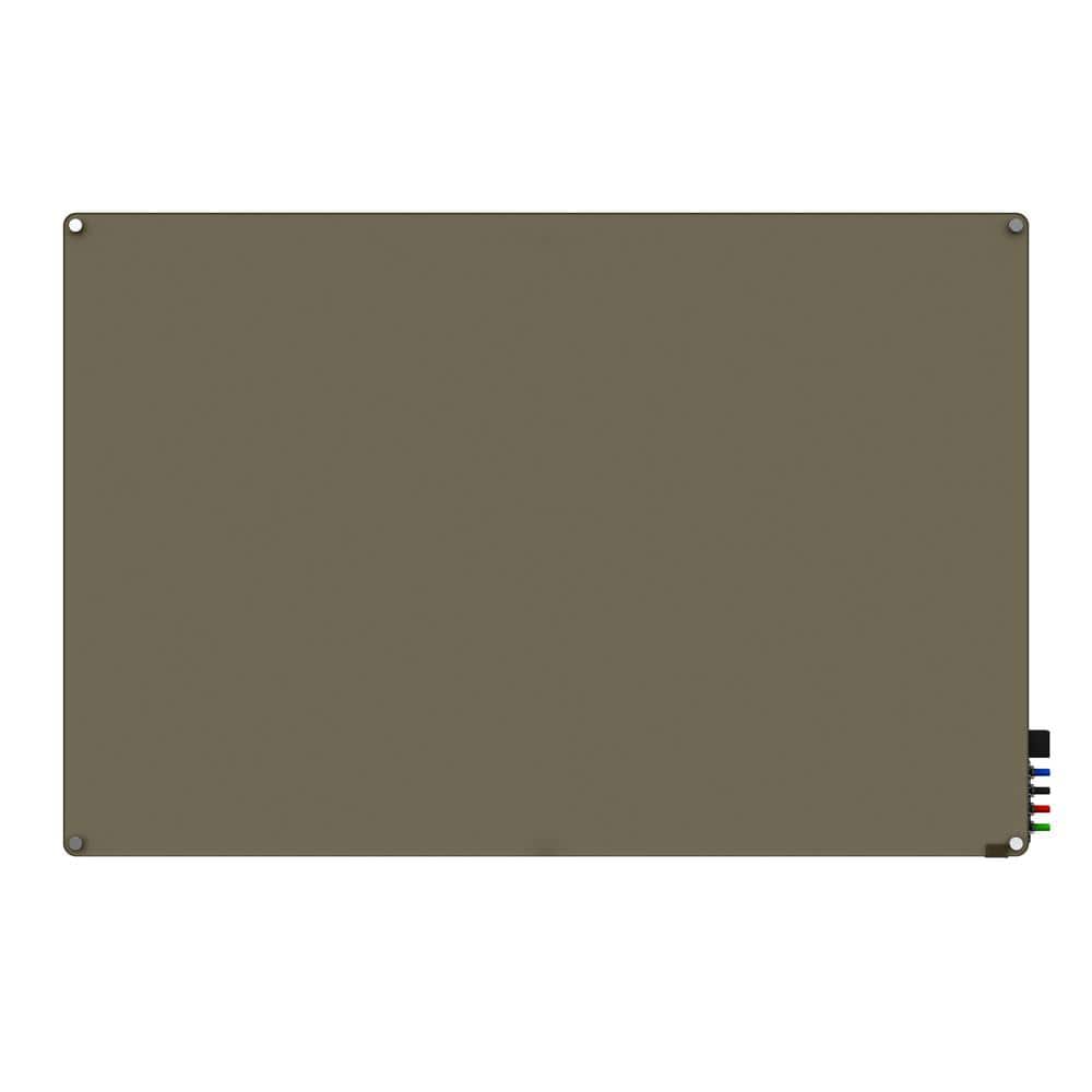 Ghent - 2'x3' Harmony Magnetic Glass Board, Colors - Radius Corners - 4 Rare Earth Magnets, 4 Markers and Eraser - Gray price history on PriceWatchPro