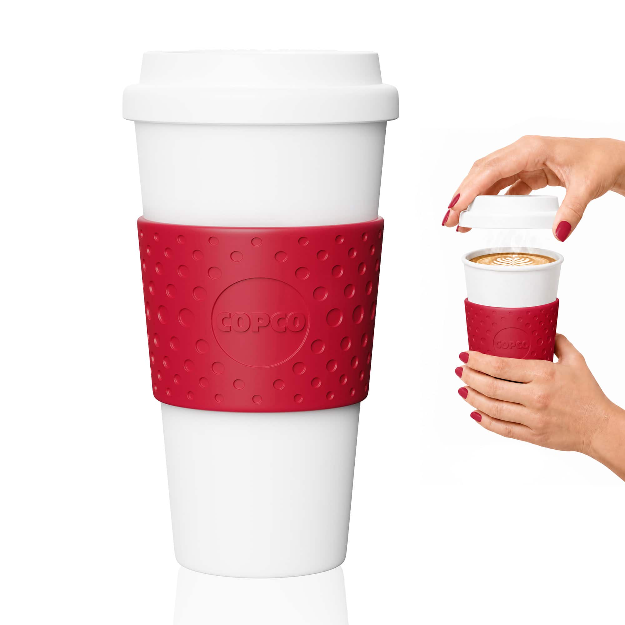 Copco - Insulated Travel Mug -16oz Double Wall Tumbler with Lid - Cherry Red price history on PriceWatchPro