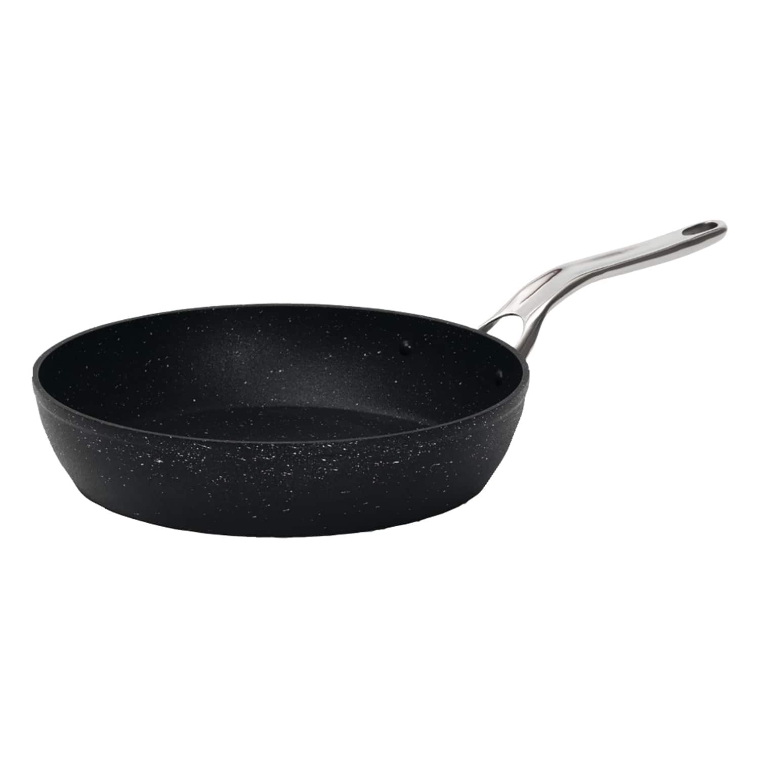 THE ROCK by Starfrit - Fry Pan with Stainless Steel Handle 10" - Black