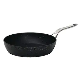 060312-006-0000 The Rock By Starfrit Fry Pan With Stainless Steel Handle (10 In.) - Black