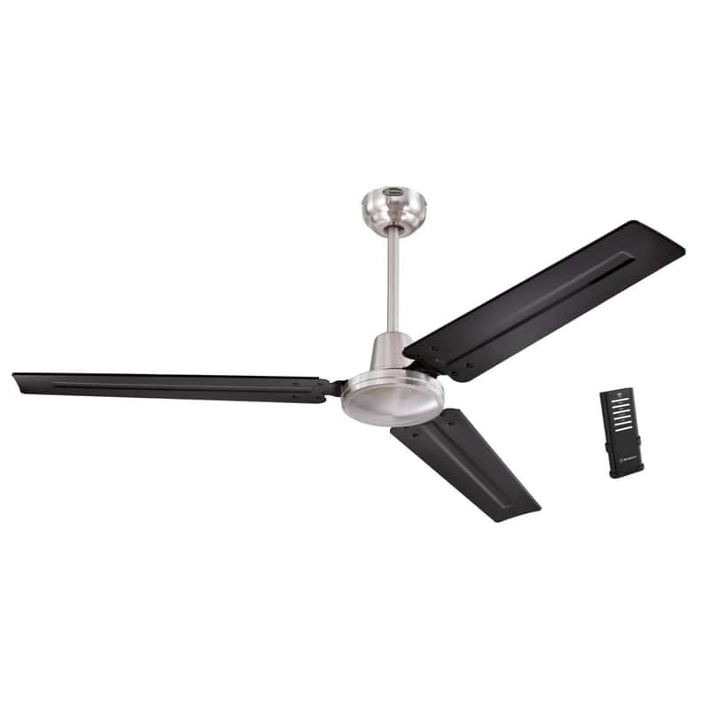 Westinghouse - Jax Indoor Ceiling Fan - Brushed Nickel 56 in - Black