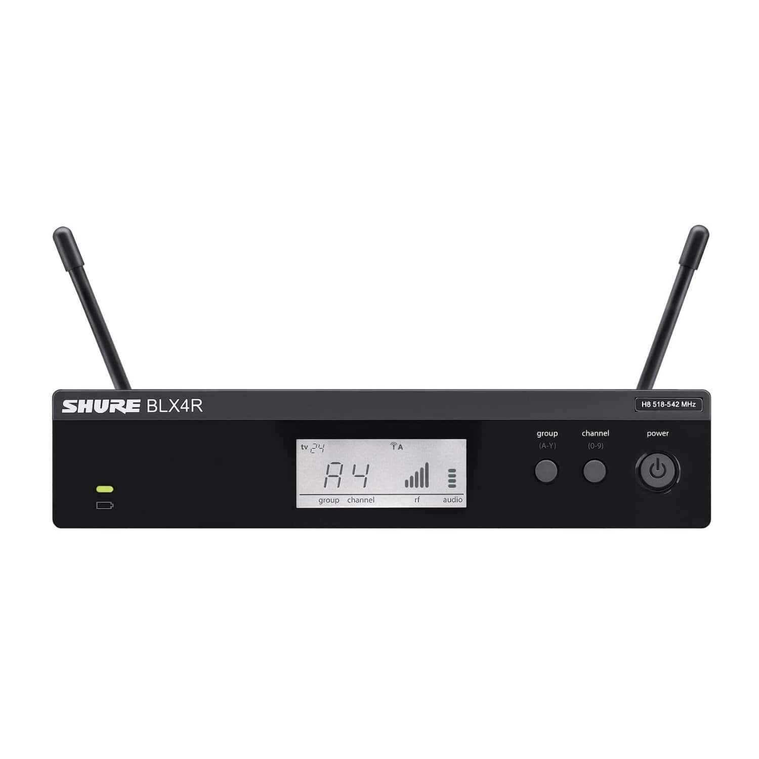 Shure - BLX4R 1-Channel Rackmount Analog Wireless Receiver (H9: 512 to 542 MHz)