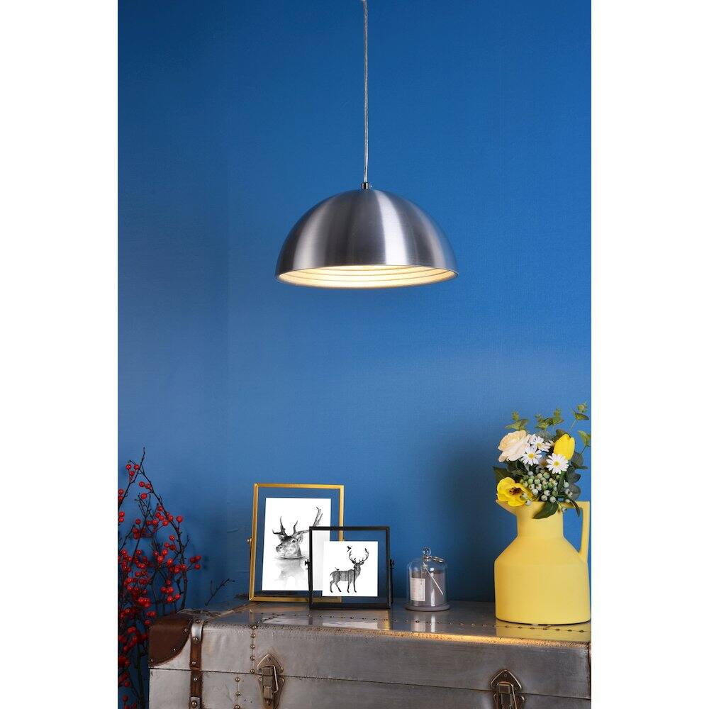 Angle. Living District - Circa 1 Light Burnished Nickel Pendant - Burnished Nickel.