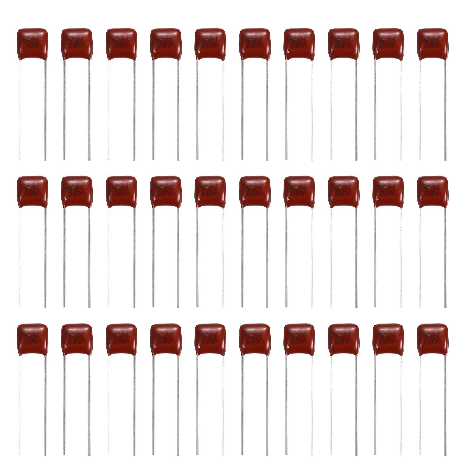 Unique Bargains - 30pcs 0.082uF 100V CBB21/22 Metallized Polypropylene Film Capacitor for Electronics and Lamps - Red price history on PriceWatchPro