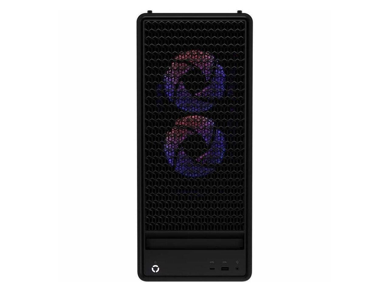 Alt View 9. Lenovo - Lenovo Legion T5 Gaming Desktop Computer AMD Ryzen 7 7700X 32GB RAM 1TB SSD NVIDIA GeForce RTX 5070 Eclipse Black - Black.