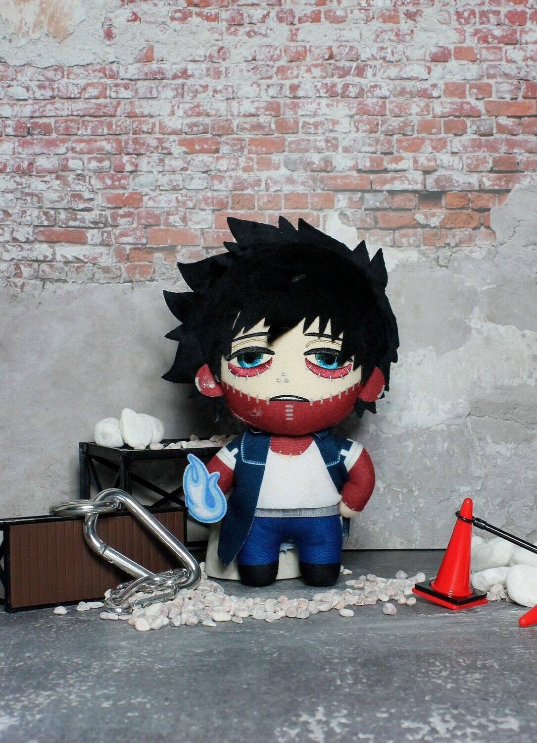 Alt View 2. Great Eastern - Great Eastern - My Hero Academia S2 - 8" Plush - Dabi Battle Form (MHA)   - COLLECTIBLES - Multicolor.